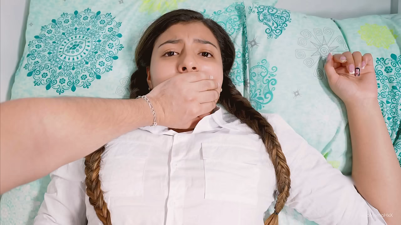 Shh, shh, don'_t scream! - Stepbrother fucks his stepsister when they'_re alone at home.