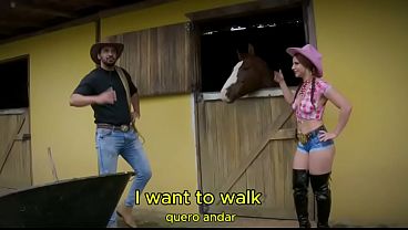 COWGIRLS GETTING DICK ON THE FARM FEATURING KATHARINE MADRID CINTIA LARA AND CIBELE PACHECO