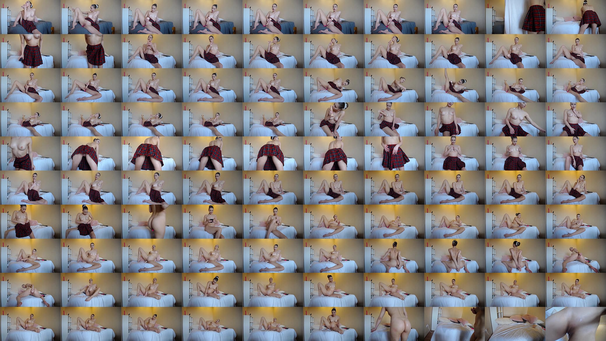 stopped the stream and squirt from big dildo for herself 预览图