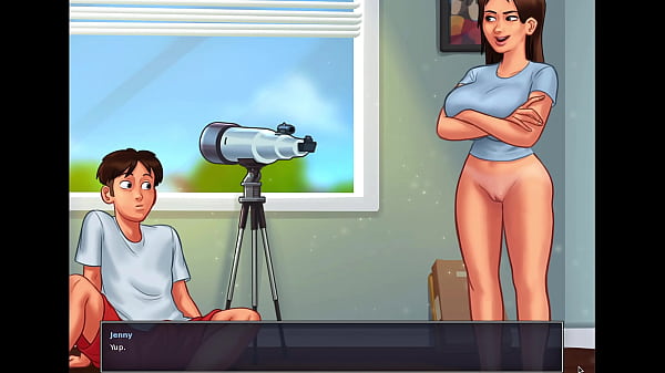 Summertime Saga - Stepsis gets fucked by stepbro with a huge cock ( Jenny scenes) - Part 1