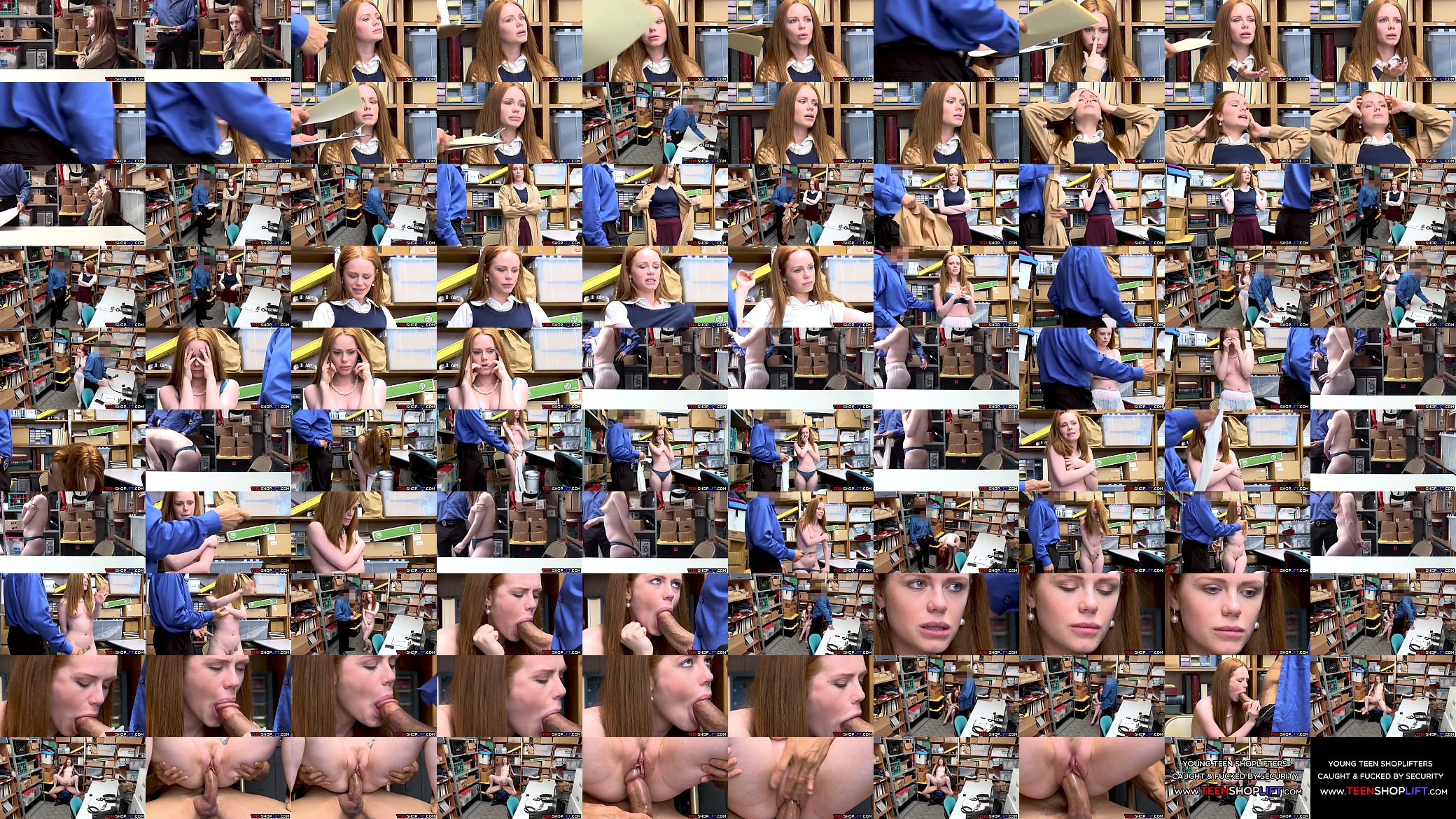 Ozzie teen redhead Ella Hughes gets busted for stealing 预览图