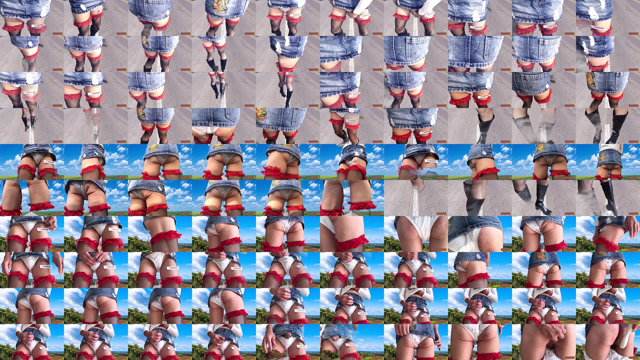 女装オナニー ミニスカ ブーツ 網タイツ   アナル バイブ 射精 変態 パンティー 秘密学園 SecretGakuen 预览图