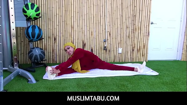 MuslimTabu  -  Arab teen wife Kira Perez cheats with her personal trainer with hijab on