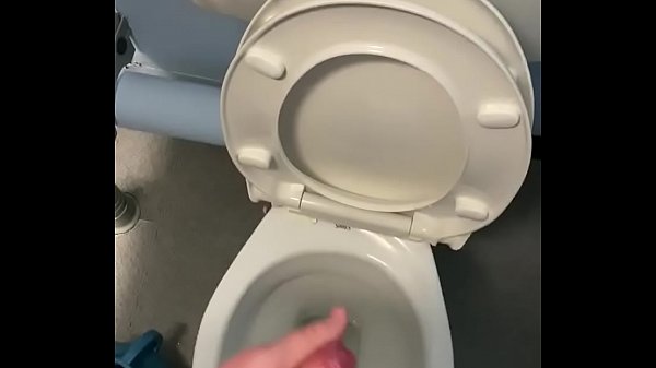 Download Video - Wanking in public toilets with big cumshot at the end