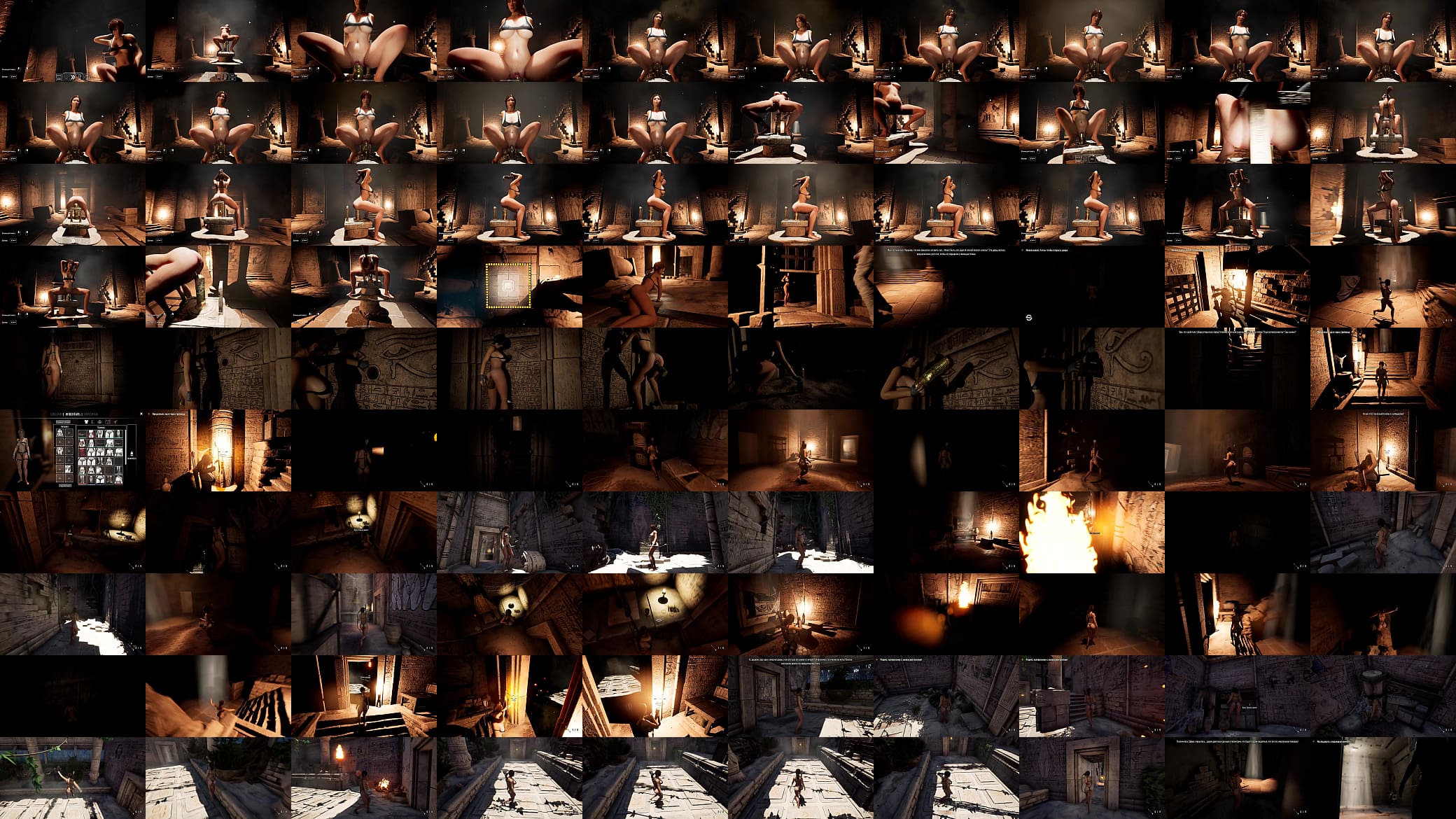 An ancient runic dildo fucked Lara&#039;s ass. 3D Unreal Engine Hentai Animation Part 2 预览图