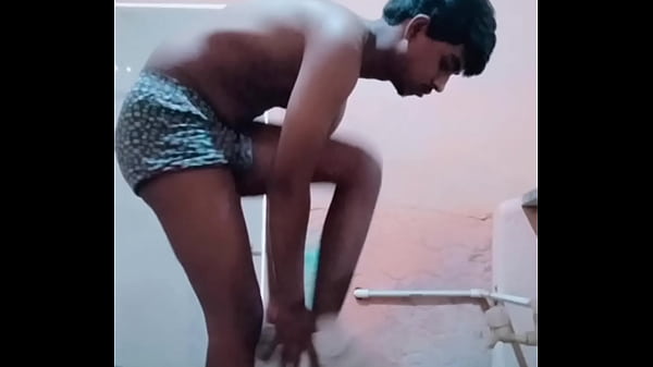 Caught my step brother bathing nude and playing...