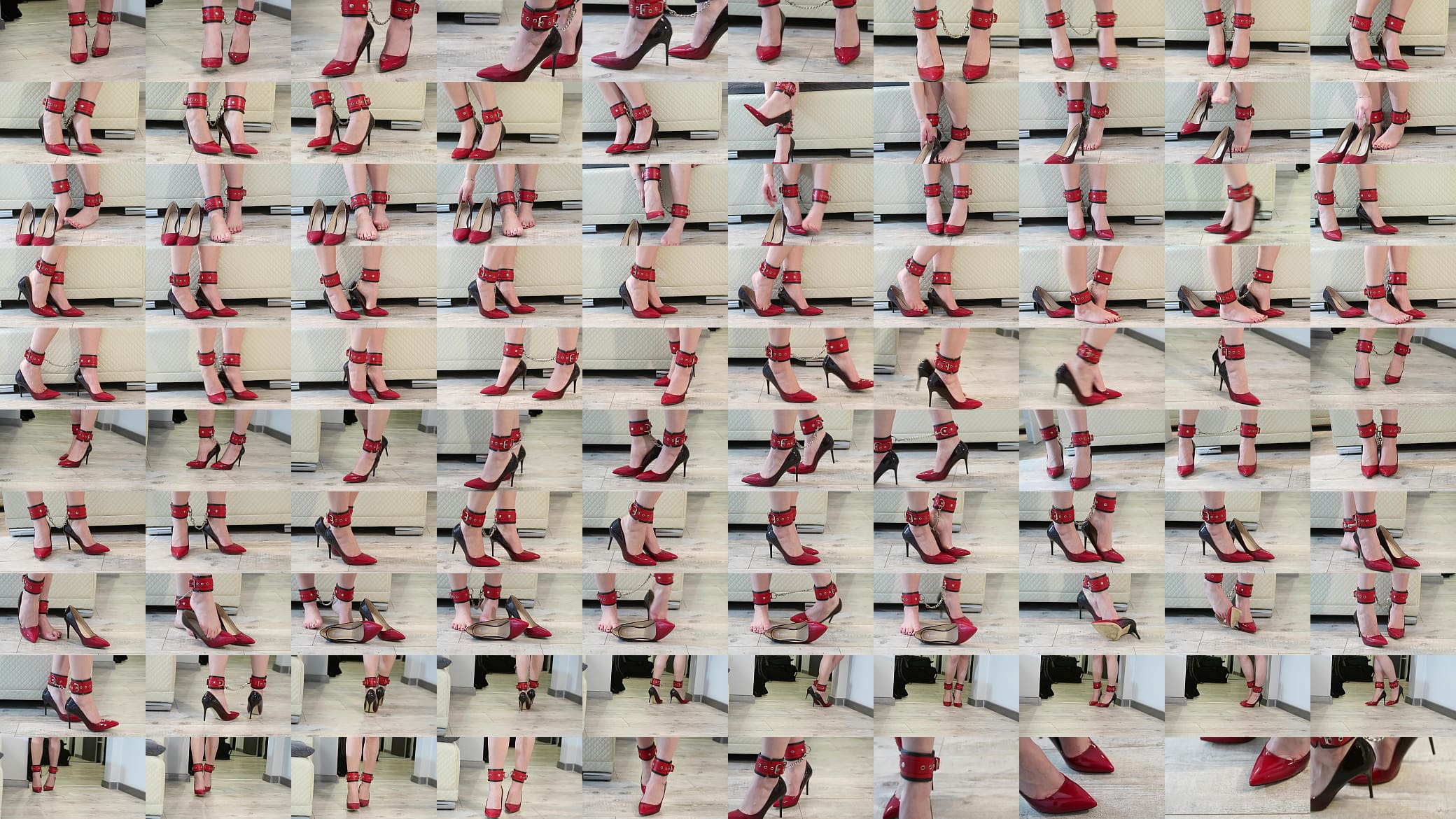 Dipping and Feet play in classic High Heels when my Legs is Bondage 预览图