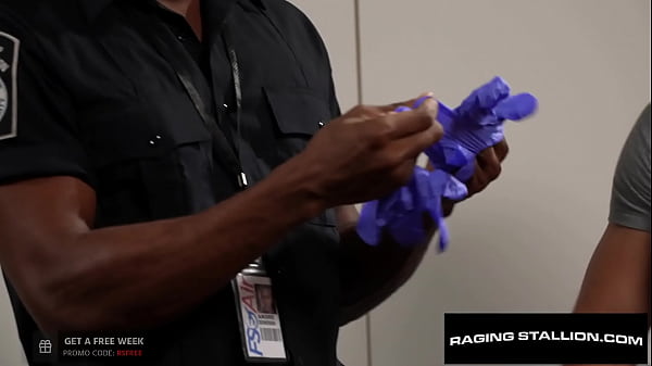 Download Video - BBC Stud Security Uses His Dick To Cavity Search Muscly Hunk - Andre Donovan&comma; Luca del Rey - RagingStallion