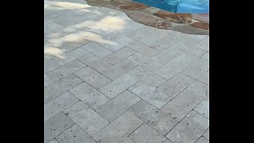 Stepdaughter's Friend Daisy Phoenix Seduces Stepdad by the Pool