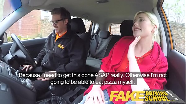 Fake Driving School Back seat pussy squirting and creampie for art student