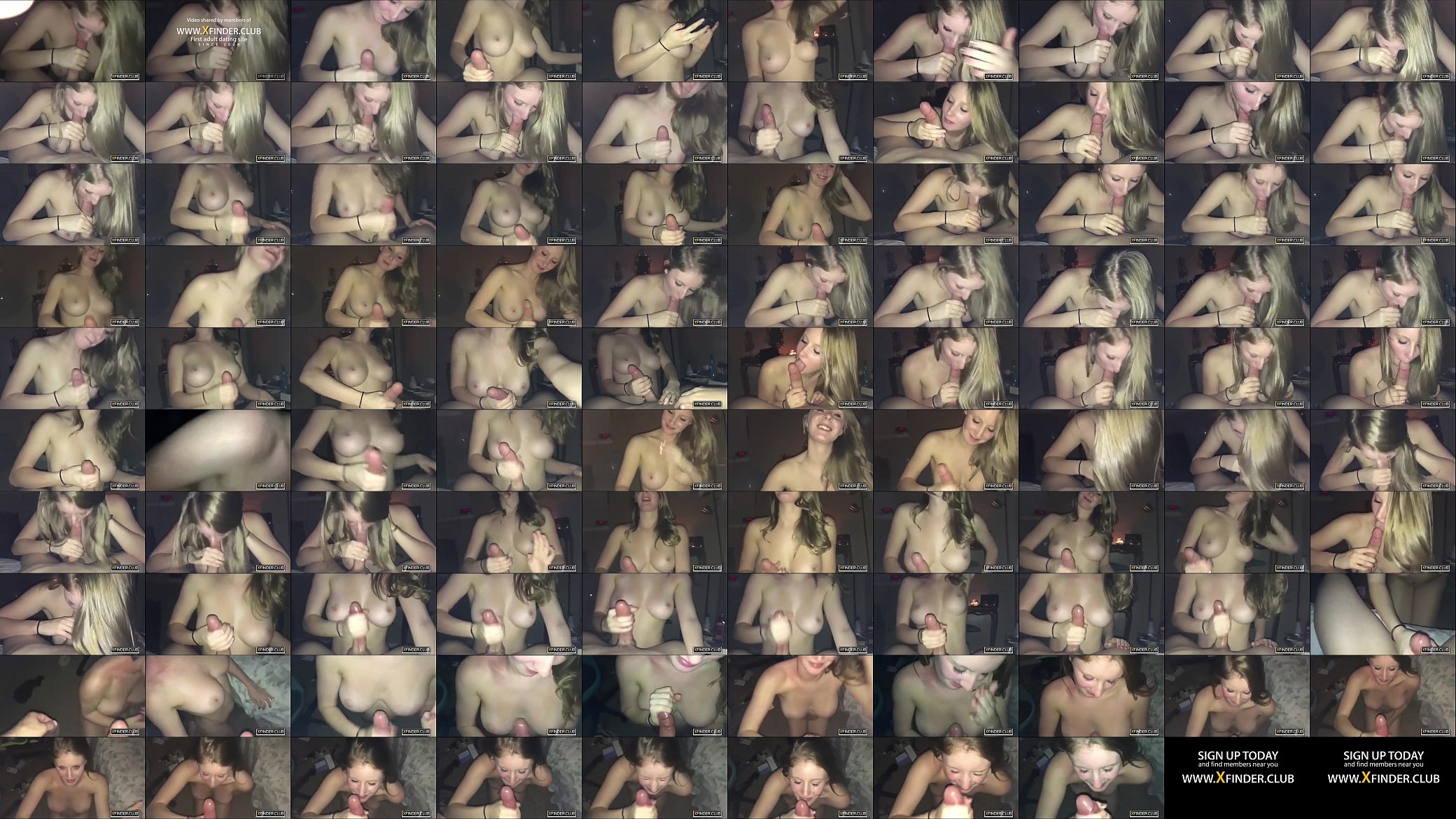 Blonde cute girl suck dick and take cum on face after dating 预览图