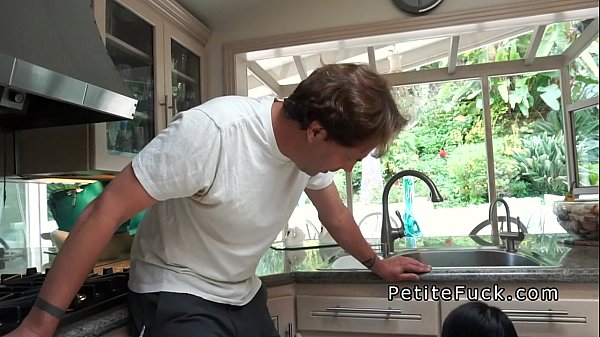 Download Video - Petite Asian without panties banging in kitchen