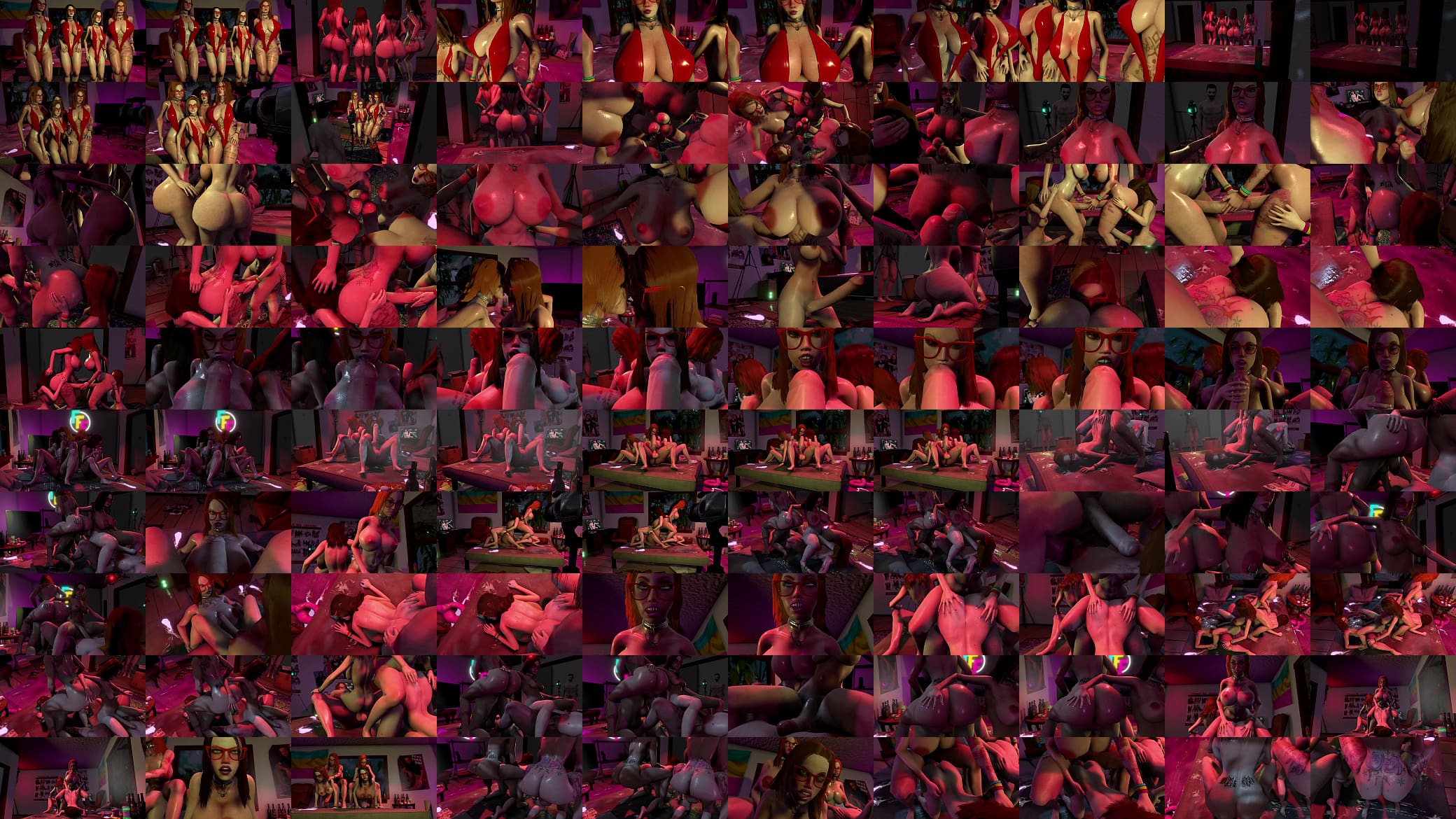 FutaFanFilms-Vday2024 7 Minutes of Four Ginger Futa Babes Having Huge Orgy 预览图