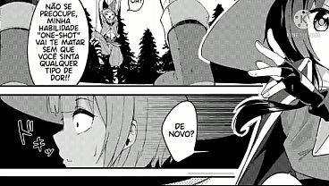 A promiscuous character from Konosuba goes to another world and ends up having sex with a stranger.