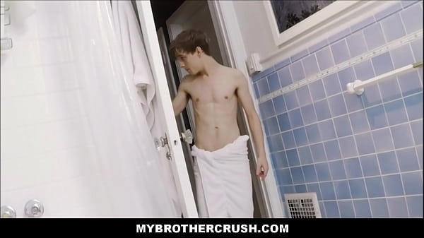 Download Video - Young Blonde Stepbrother Joins Then Fucked By His Older Stepbrother During A Bath POV