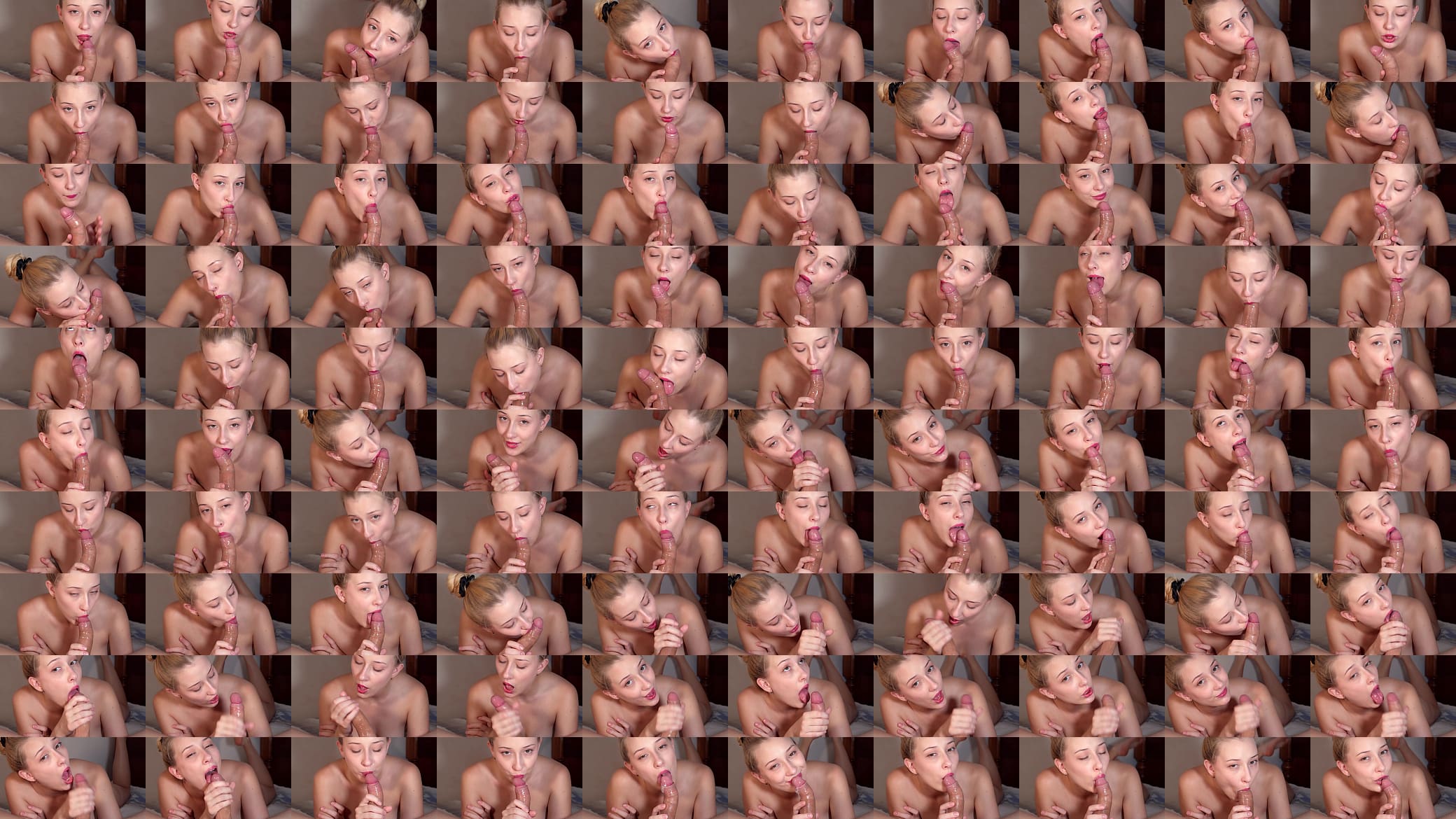 CLOSE-UP POV: This Hot Blonde Teases Cock with Her Tongue and Lips! 预览图