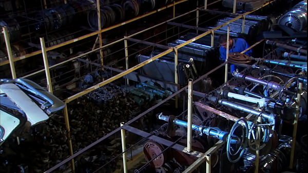 Naughty blonde blows deep and rides a mechanic to get her car fixed