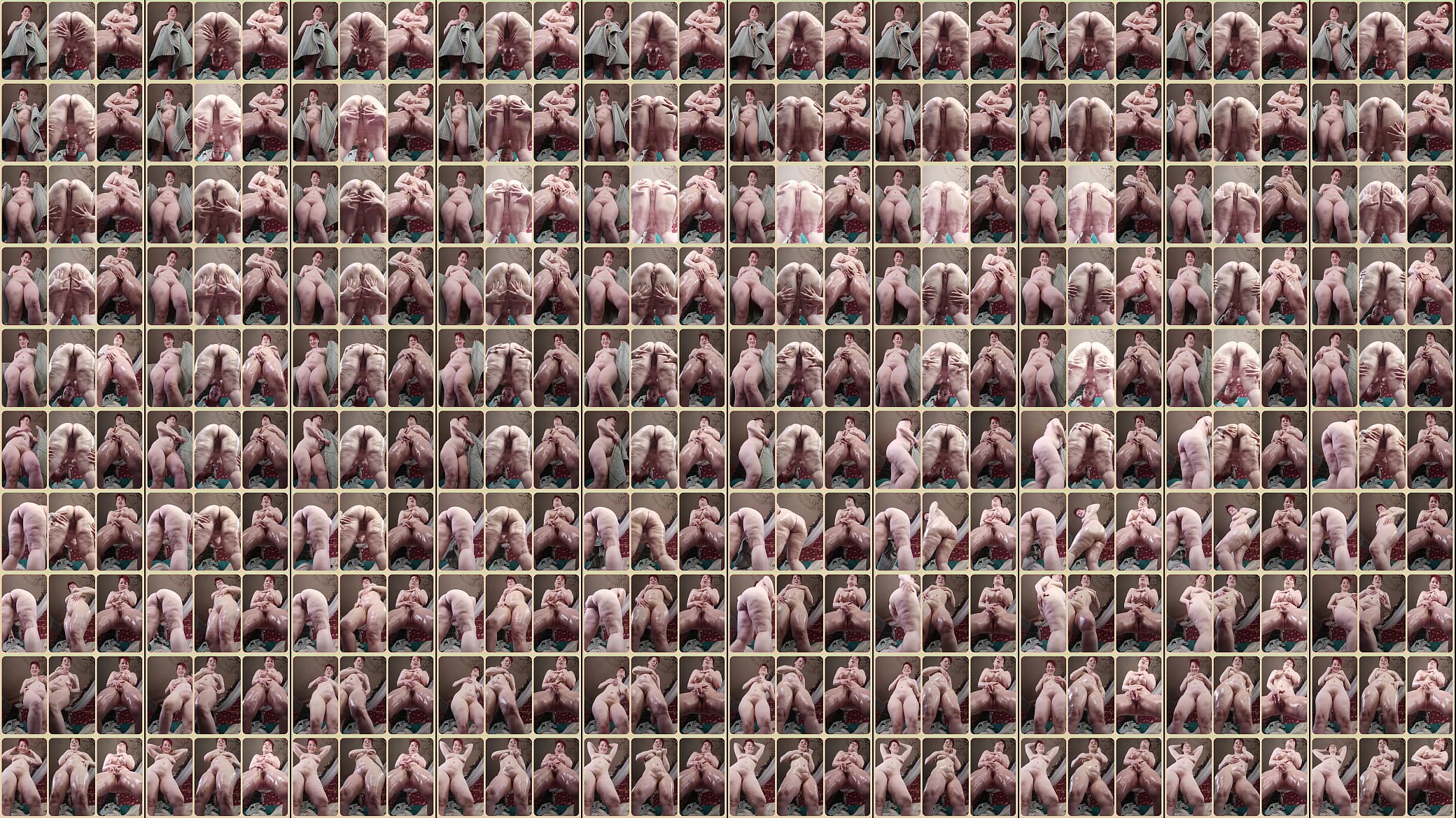 A spy cam for a cuckold and a oiled orgasm 预览图