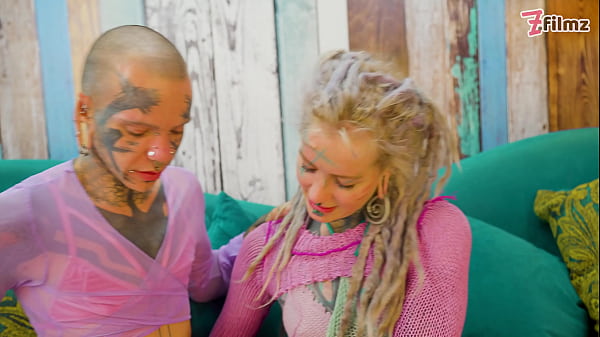 Tattooed Couple’s First Time with Trans Dark Leaves – ATM & Facial