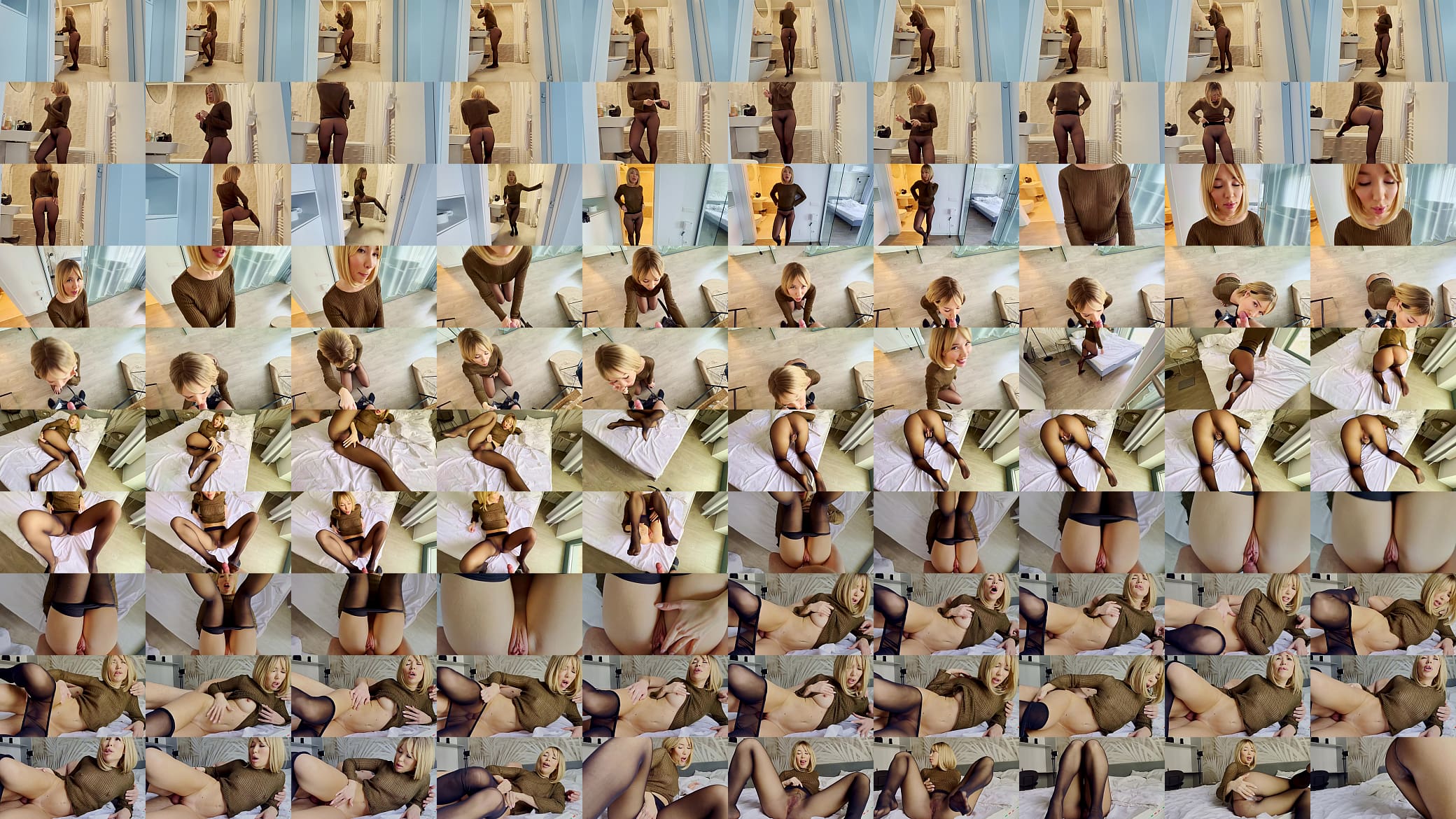 Milf in pantyhose with a big ass begged to fuck her before work 预览图