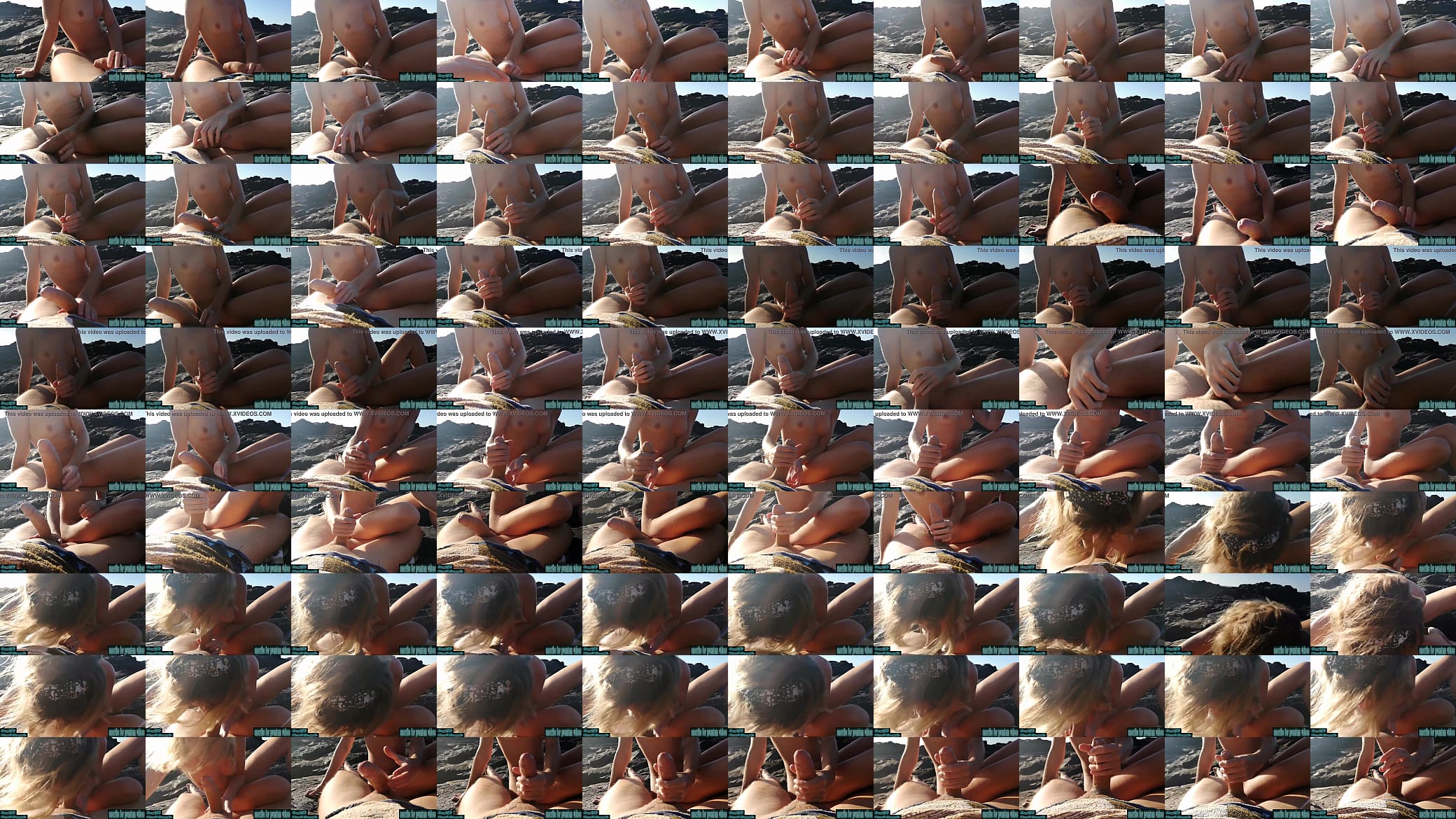 She plays with my cock on a nude beach until she makes me cum in front of everyone 预览图