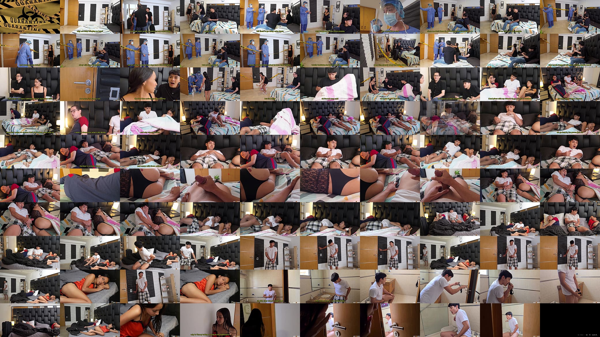 PART1: MY STEPSISTER CATCHES ME MASTURBATING WHILE WE ARE LOCKED IN A HOTEL ROOM 预览图