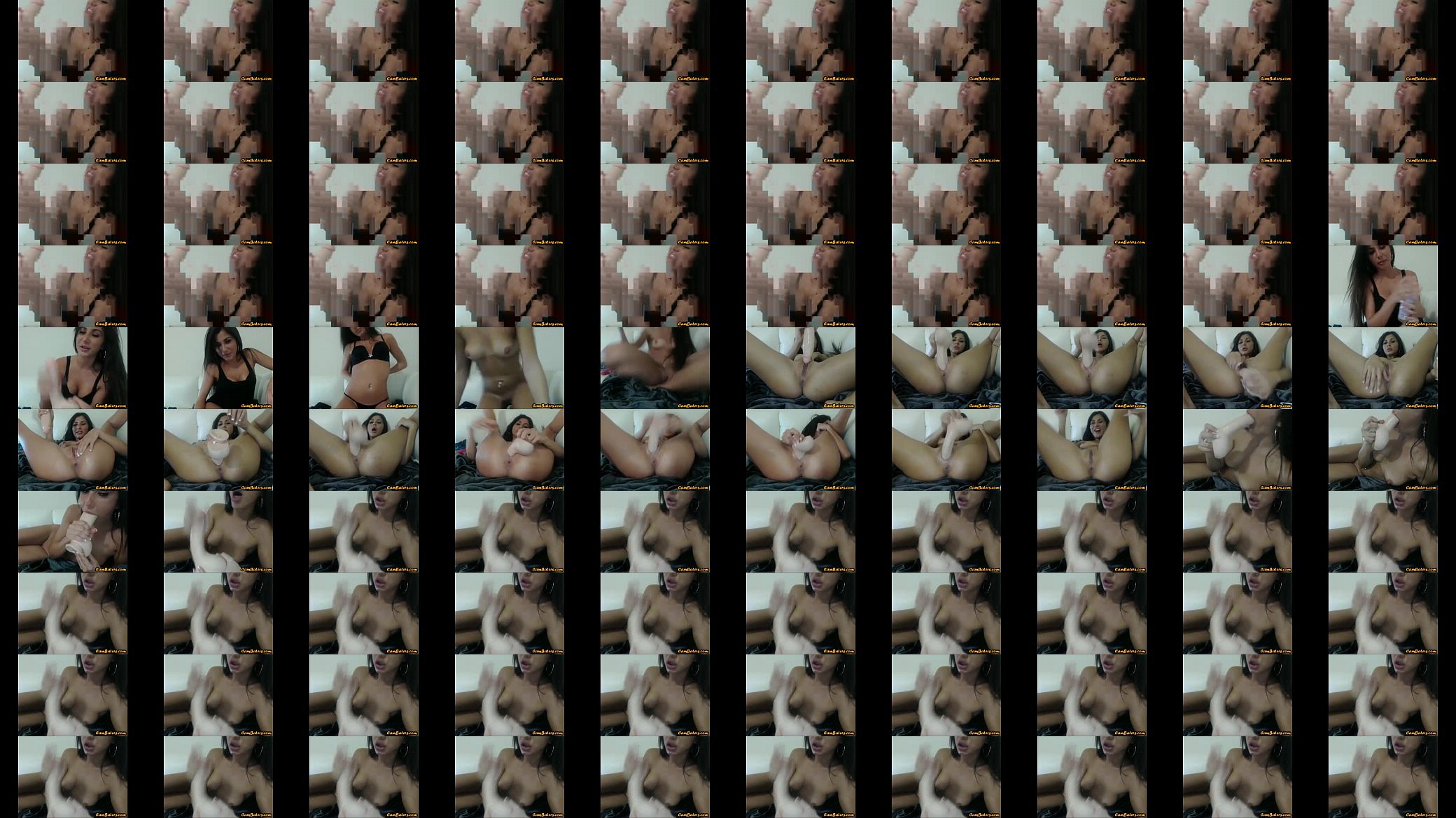 Petite latin babe masturbates on webcam 预览图
