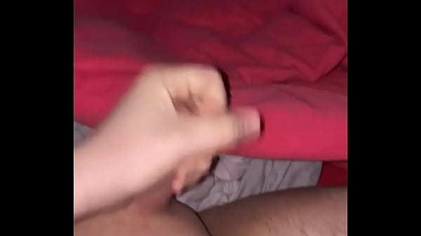 Wanking off my wet hard cock with big cumshot