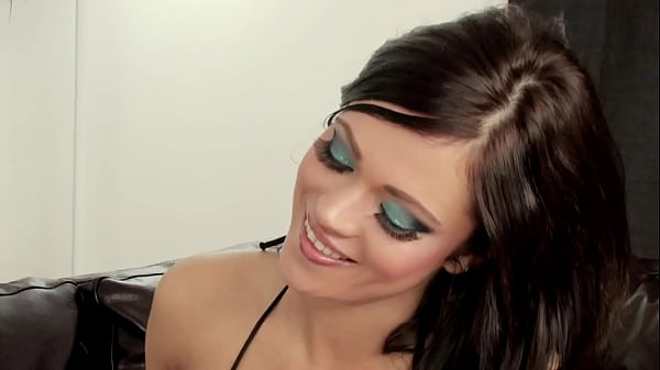 Tight little sex kitten in funky lingerie gets her pussy pounded and takes a load on her ass.