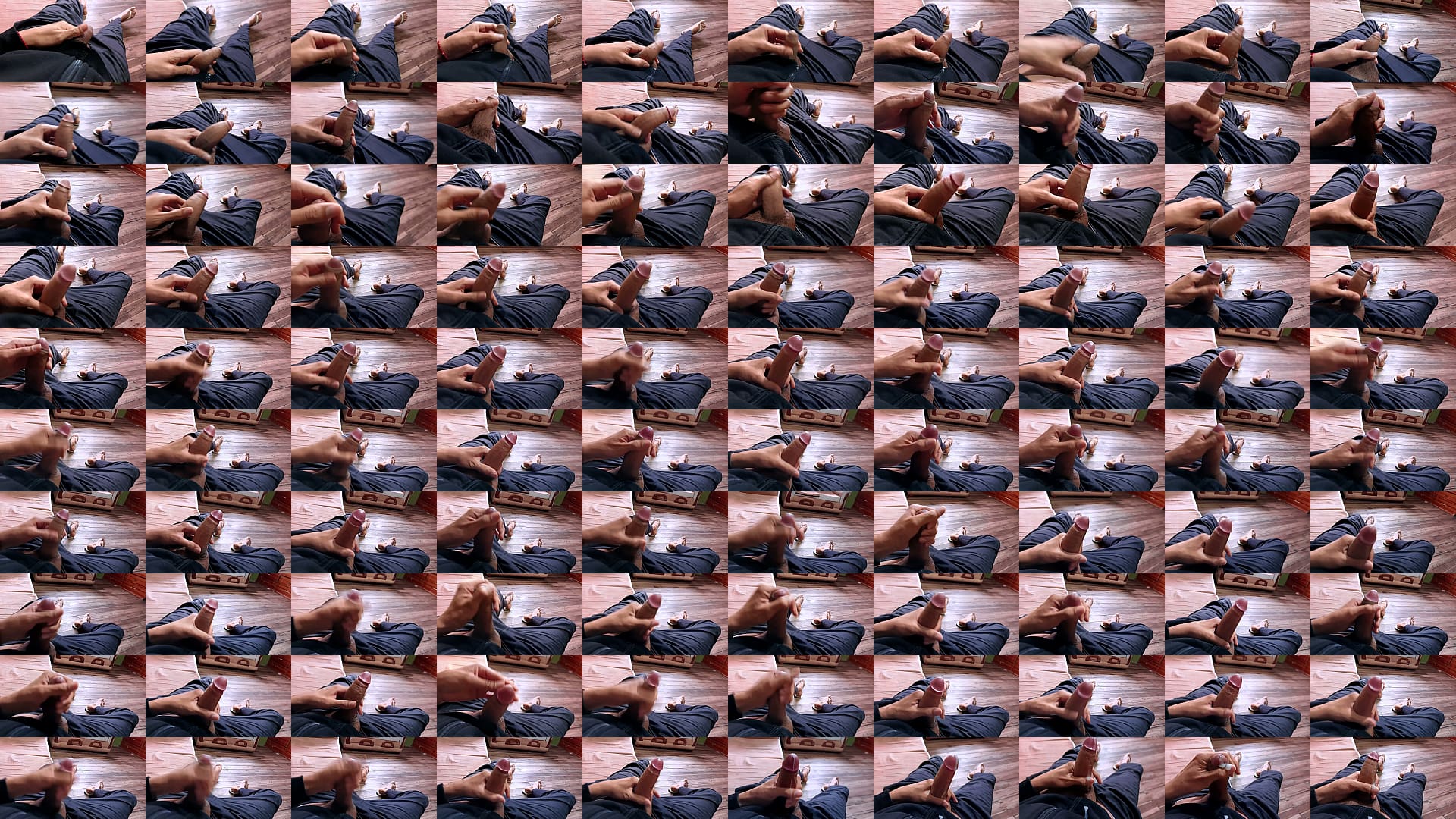 I masturbate my big cock and end up cumming all over myself 预览图