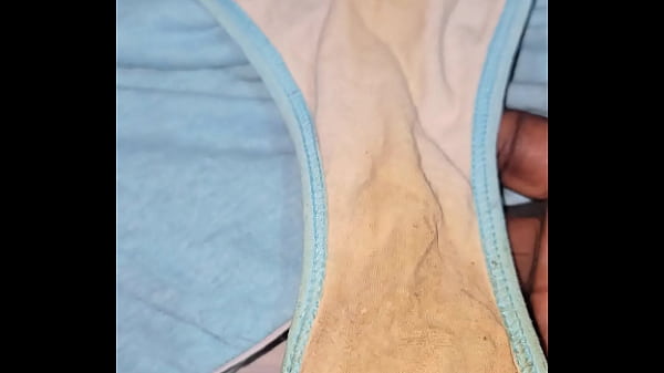 Cumshot On My BBW Asian Lady Neighbor Panties