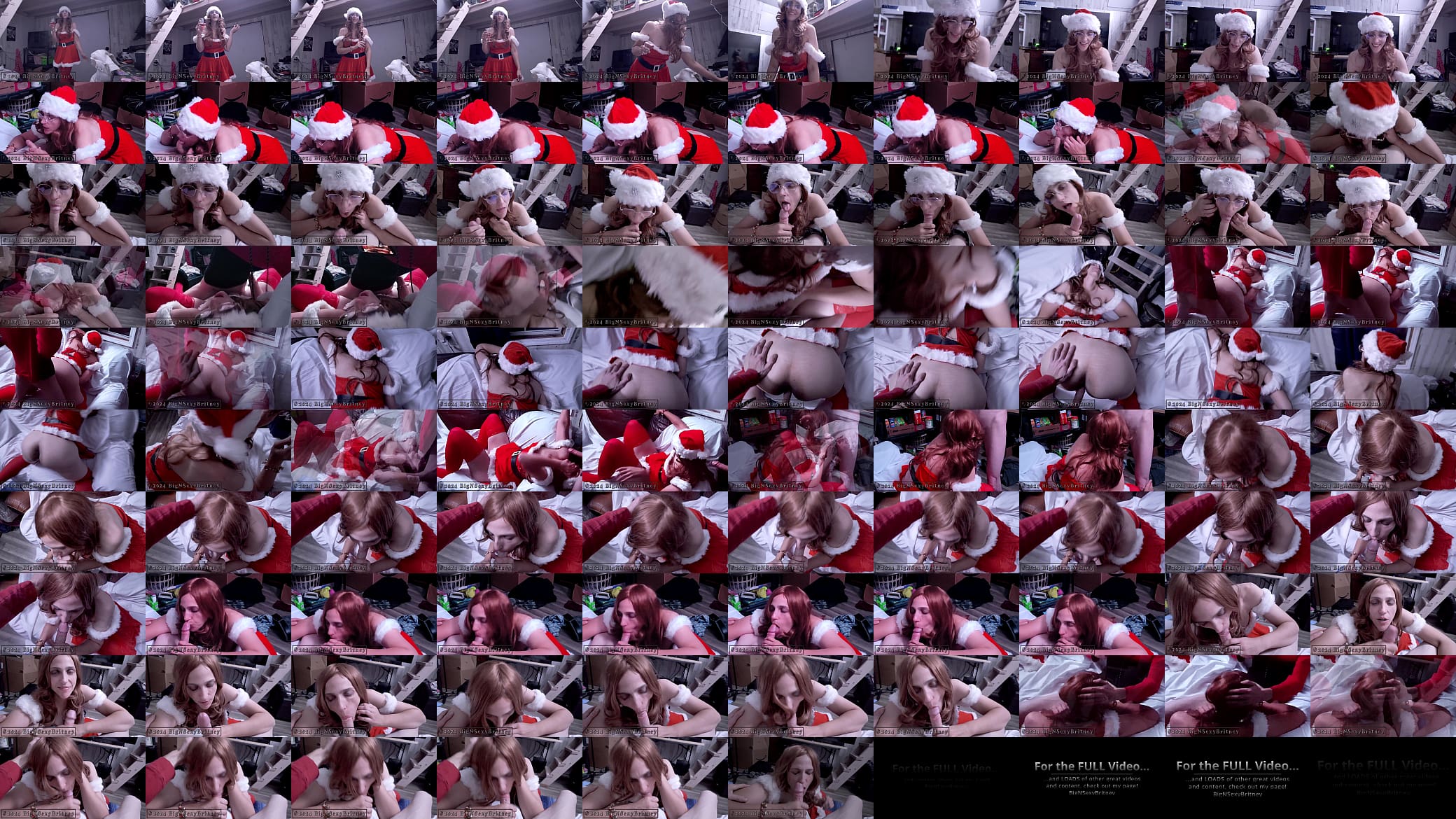 Big N Sexy Britney Goes to the Office Christmas Party, As &ldquo;Classy Claus&rdquo;! - Sexy Mrs. Santa/Mrs. Claus, Christmas Cosplay Blowjob and Facial - 5 Minute (Abbreviated) Video 预览图