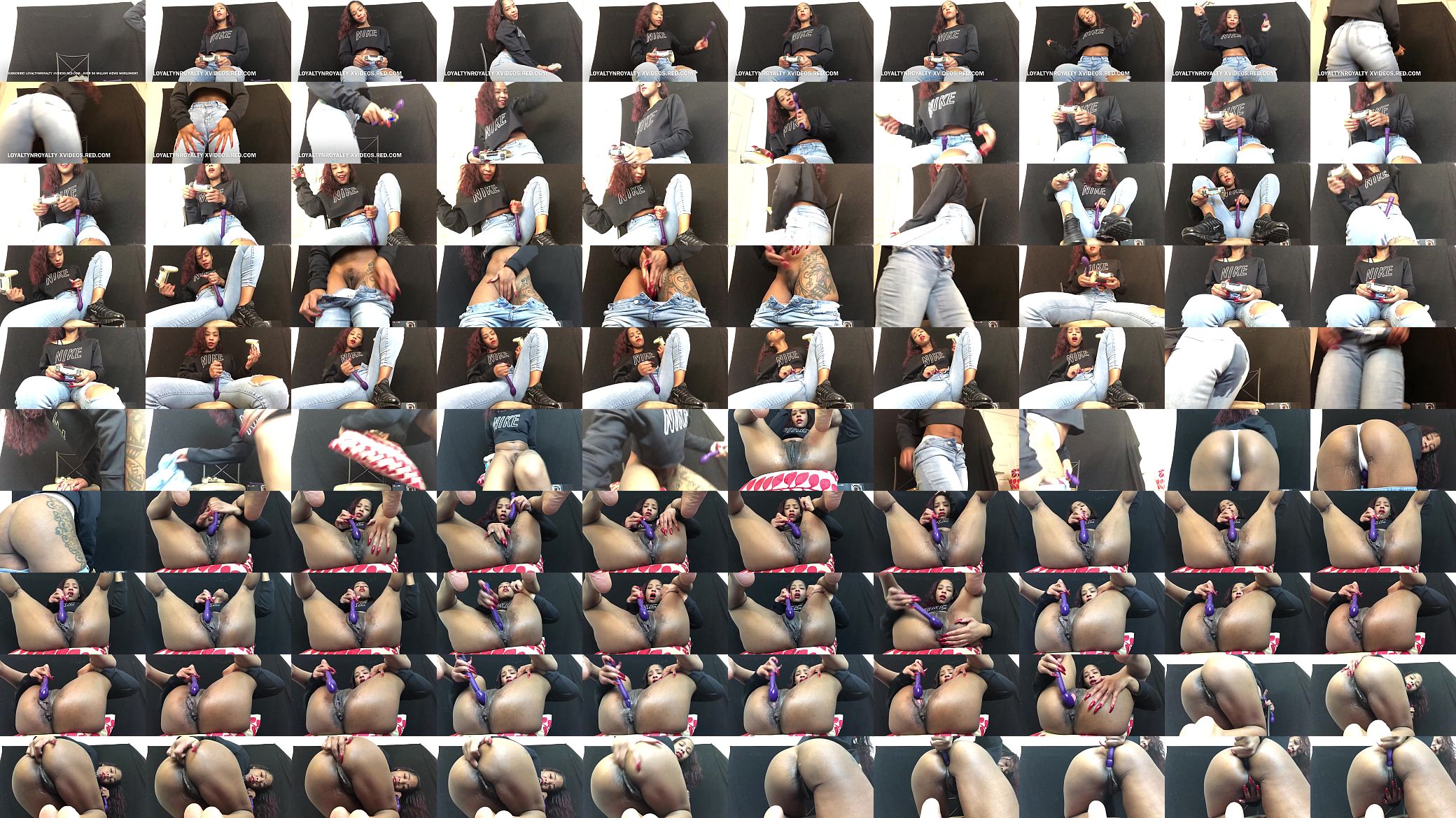 Ebony Thot Plays the Game! And Her Pussy! and Asshole! 预览图