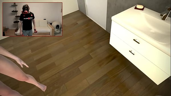 Playing La Douche VR Adult Game
