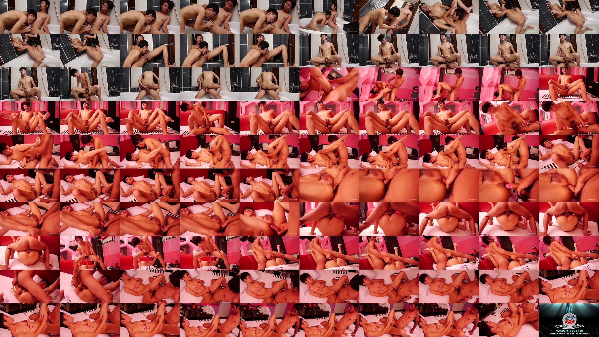 Asian Twinks Ray and Kim Bareback 预览图