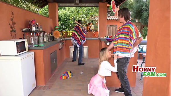 Cinco de mayo celebrations calls for cum on stepsis demi hawks