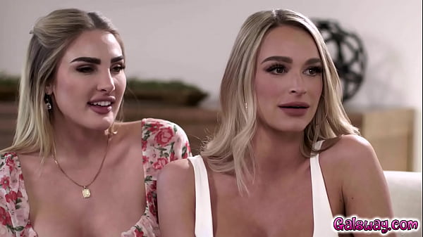 Emma Hix and Kenzie Anne making out and gets caught in the act by their girlfriends Kenna James and April Olsen