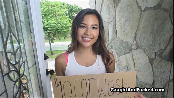 Fucking the sexy carwash chick