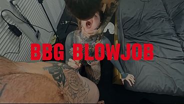 BGG Threesome Blowjob — Two Girls Sharing & Sucking His Cock