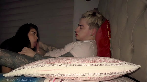 My stepsister and I got horny and made love in her parents' bed.