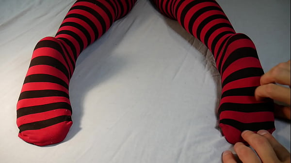 Soles Massage And Tickling, Stripped Socks