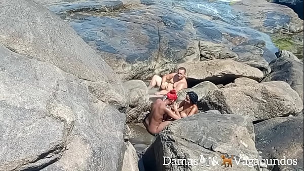 Naturists caught on the beach at an outdoor orgy - Myllena Rios - Leo Ogro - Thai Kalifa - Rafael capoeira: