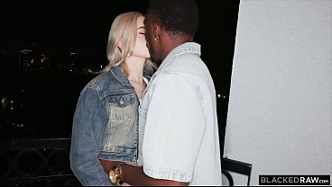 BLACKEDRAW Tight Blonde Gracey Snow’s First Time Going Raw And She Loves Every Second