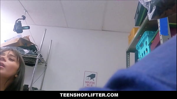 TeenShoplifter - Tiny Teen Shoplifter Fucked To Multiple Orgasms By Big Dick Loss Prevention Officer - Aria Valencia, Clarke Kent