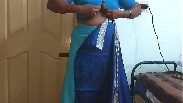 Wearing Saree ready for party