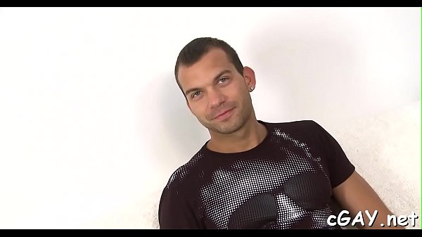 Chap gets an arousing rimming from a long sex toy