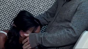 Stepmom sucked stepson in the kitchen.