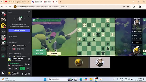 Fudendo meu amigo em uma partida de xadrez