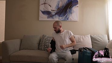 Naked Surprise for the Delivery Man - 18YO Big Tits Babe Gets Hard Fuck and Facial Cumshot (Extended)