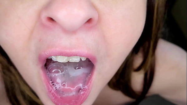 Non-stop Cum Swallowing. Busty Brit chugging three jizz loads.